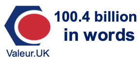 100.4 billion in words 100.4 billion in words