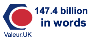 147.4 billion in words 147.4 billion in words