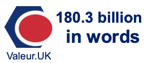180.3 billion in words 180.3 billion in words