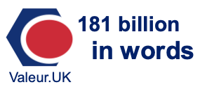 181 billion in words 181 billion in words