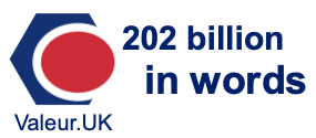 202 billion in words 202 billion in words