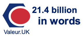 21.4 billion in words