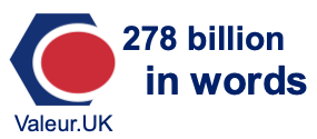 278 billion in words 278 billion in words