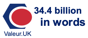34.4 billion in words 34.4 billion in words