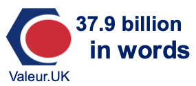 37.9 billion in words 37.9 billion in words