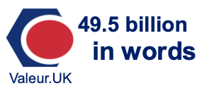 49.5 billion in words