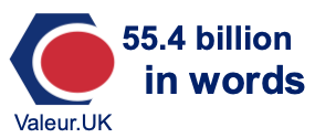55.4 billion in words