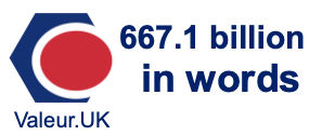 667.1 billion in words 667.1 billion in words