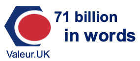 71 billion in words 71 billion in words