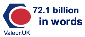 72.1 billion in words 72.1 billion in words
