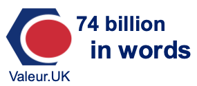 74 billion in words