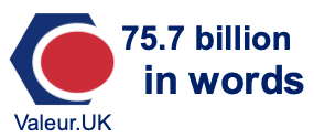 75.7 billion in words