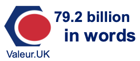 79.2 billion in words