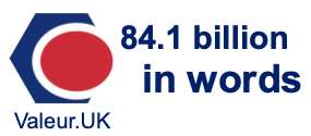 84.1 billion in words 84.1 billion in words