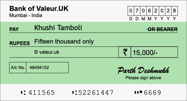 How To Write 15000 Rupees In English