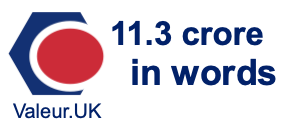 11.3 crore in words 11.3 crore in words