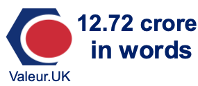 12.72 crore in words 12.72 crore in words