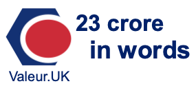 23 crore in words