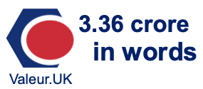 3.36 crore in words 3.36 crore in words