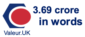 3.69 crore in words 3.69 crore in words