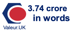3.74 crore in words 3.74 crore in words