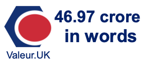 46.97 crore in words 46.97 crore in words