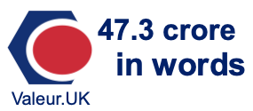 47.3 crore in words 47.3 crore in words