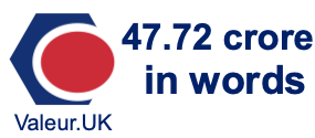 47.72 crore in words