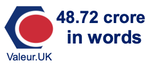 48.72 crore in words 48.72 crore in words