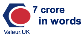 7 crore in words