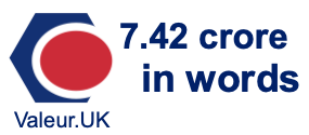 7.42 crore in words 7.42 crore in words