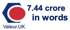 7.44 crore in words 7.44 crore in words