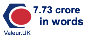 7.73 crore in words 7.73 crore in words