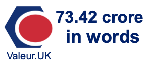 73.42 crore in words
