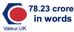 78.23 crore in words 78.23 crore in words