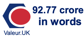 92.77 crore in words 92.77 crore in words