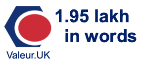 1.95 lakh in words 1.95 lakh in words