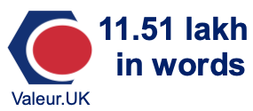 11.51 lakh in words 11.51 lakh in words