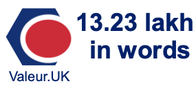 13.23 lakh in words 13.23 lakh in words
