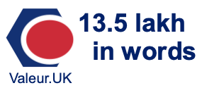 13.5 lakh in words 13.5 lakh in words