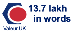 13.7 lakh in words 13.7 lakh in words