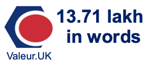 13.71 lakh in words 13.71 lakh in words