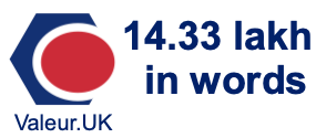 14.33 lakh in words 14.33 lakh in words