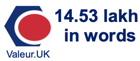 14.53 lakh in words 14.53 lakh in words