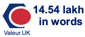 14.54 lakh in words 14.54 lakh in words
