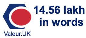 14.56 lakh in words 14.56 lakh in words
