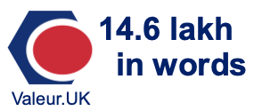 14.6 lakh in words 14.6 lakh in words
