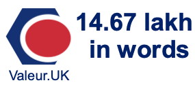 14.67 lakh in words 14.67 lakh in words