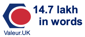 14.7 lakh in words 14.7 lakh in words