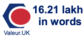 16.21 lakh in words 16.21 lakh in words